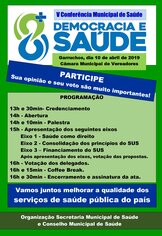 Participe da V Conferência Municipal da Saúde