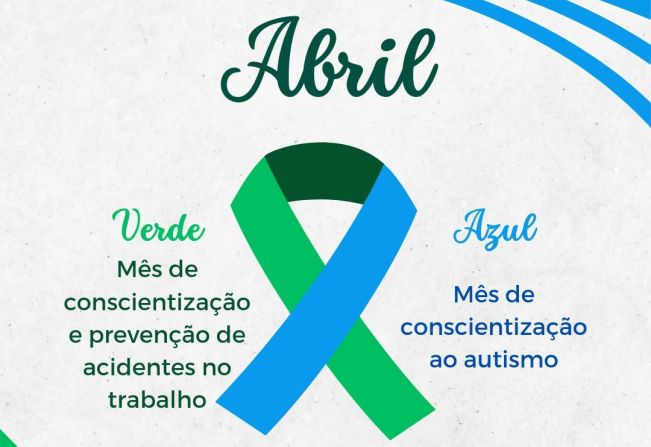 Abril azul e verde